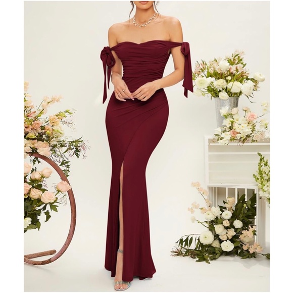 Dresses & Skirts - Off Shoulder Party Formal Evening Dress Wedding Prom